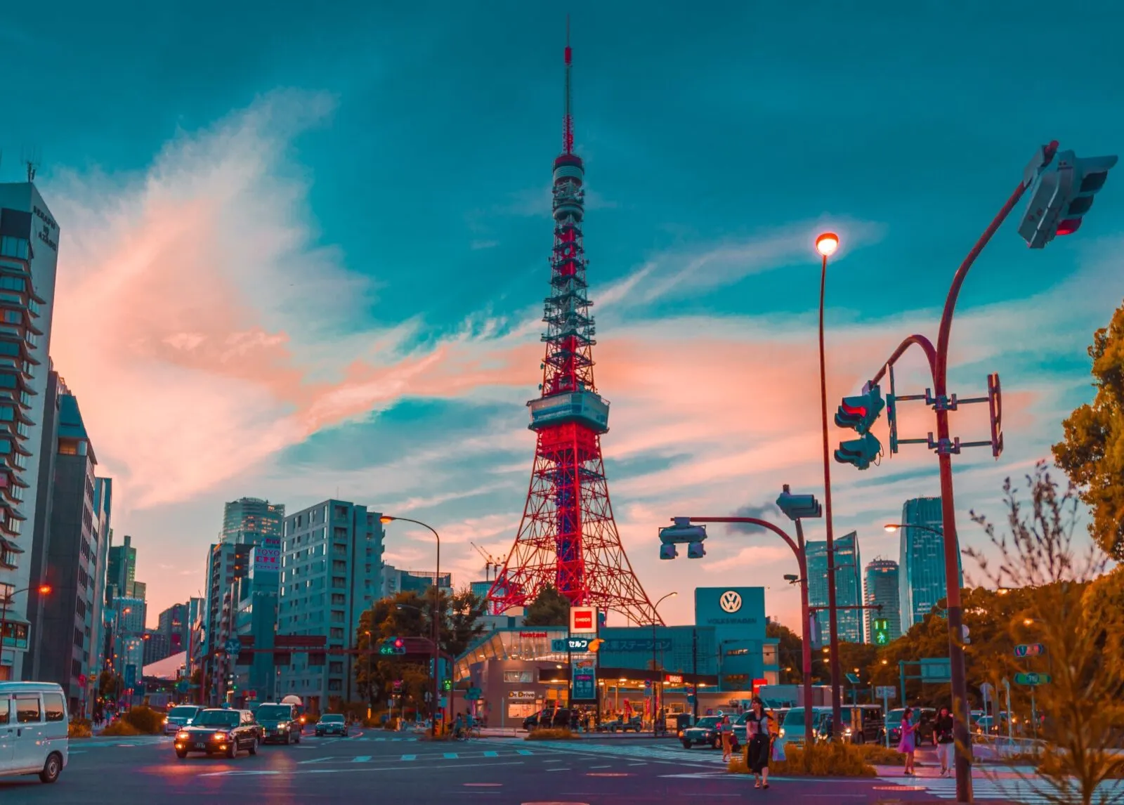Tokyo Tower tijdens rondreis door Japan