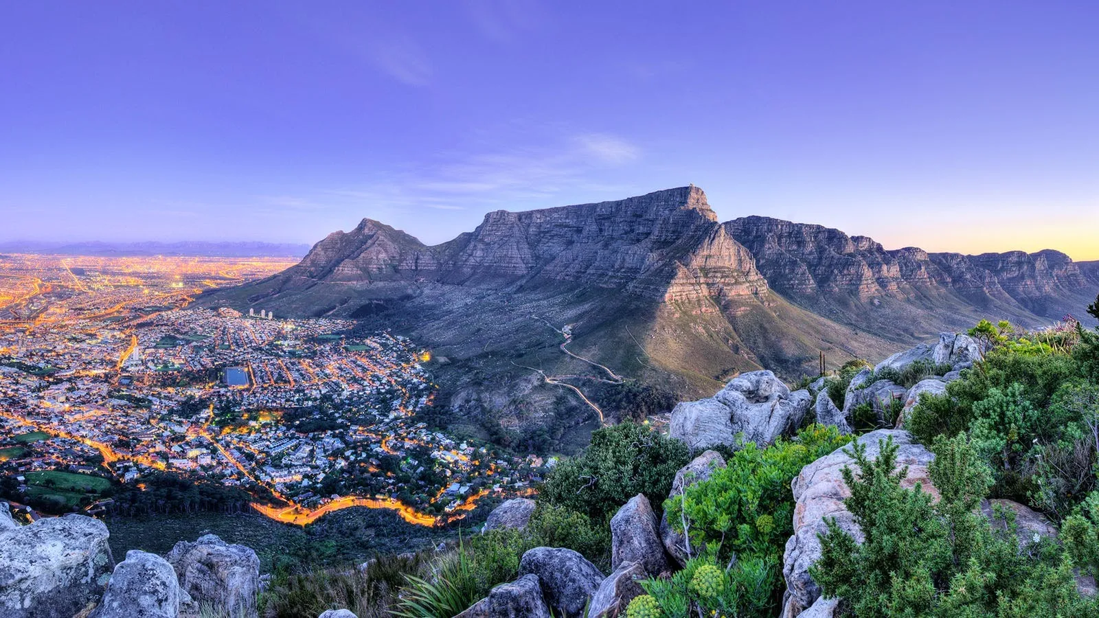 Tafelberg in Kaapstad, Zuid-Afrika