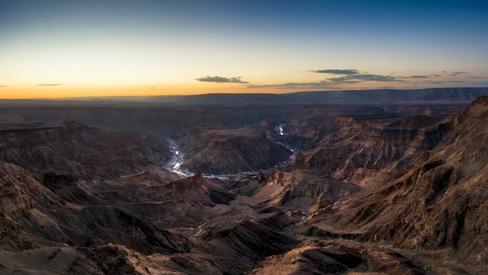 Namibië fish river canyon uitzicht over canyon
