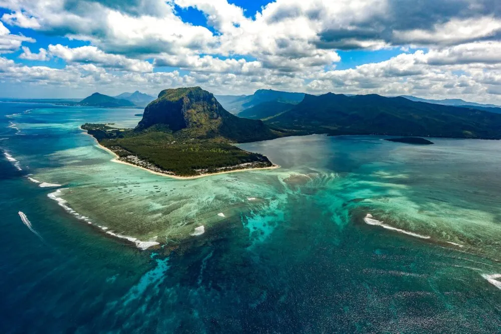Mauritius Onderwater Waterval Eiland