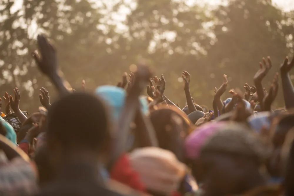 Menigte in Tanzania