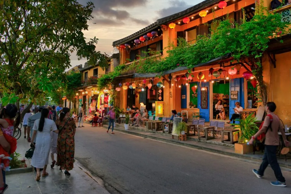 Gekleurde huizen in Hoi An