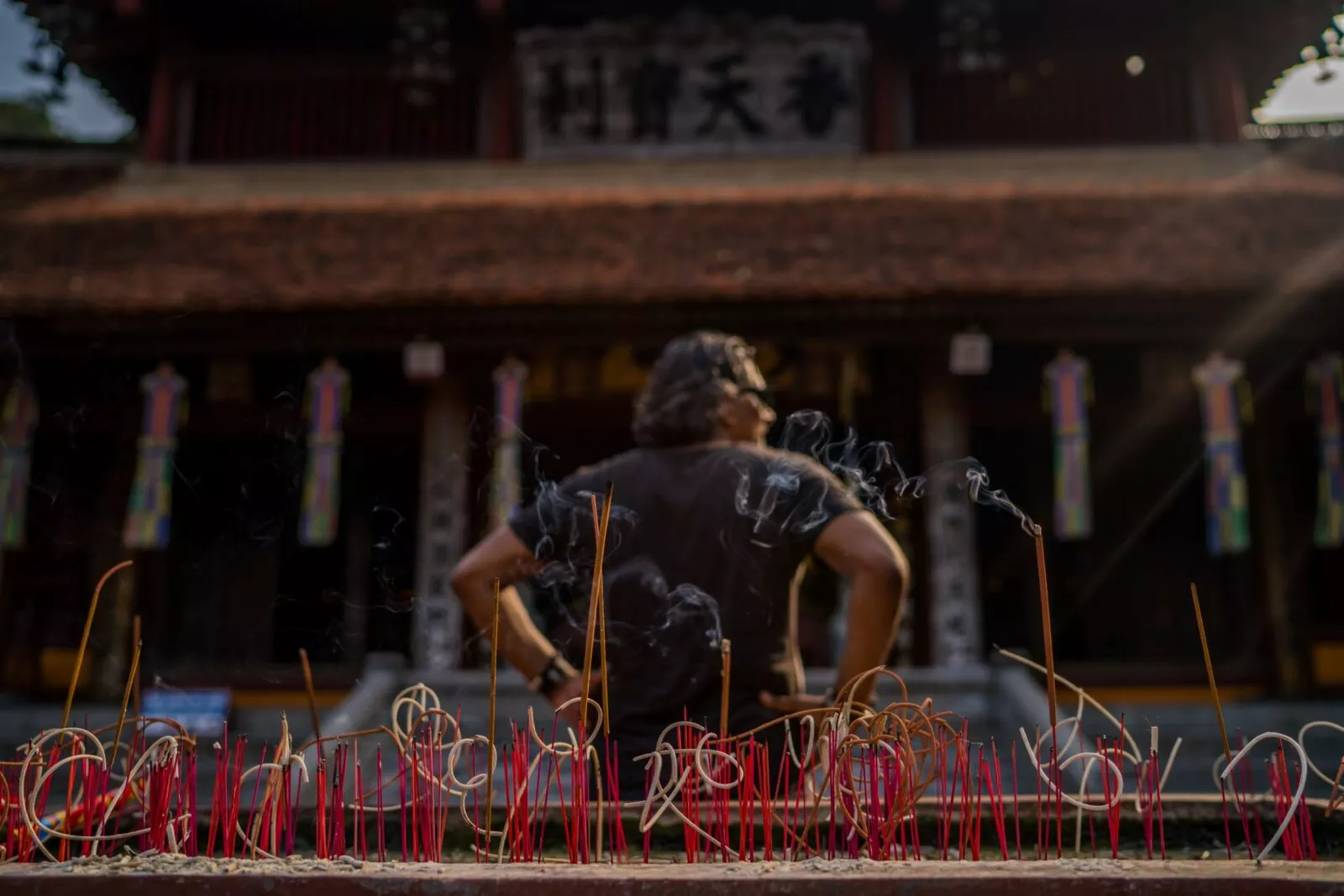 Soenil voor tempel in Japan