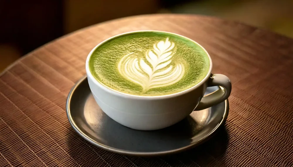 Matcha Latte in een kopje