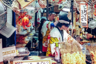 Ochtendmarkt in Takayama Japan