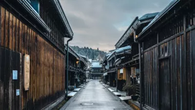 De historische straten van Takayama