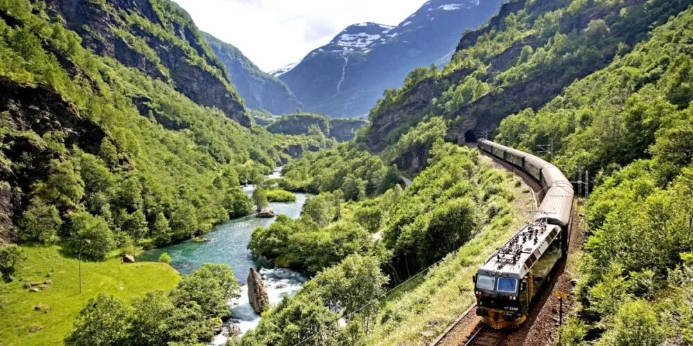 Flåmsbana in Noorwegen