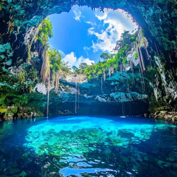 Cenotes in Mexico.