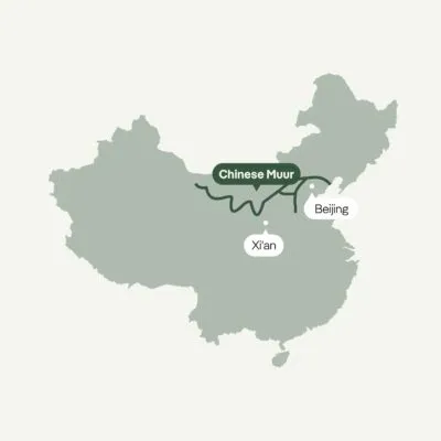 Kaart van de Chinese Muur