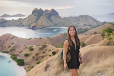Robin op Komodo-eiland in Indonesië