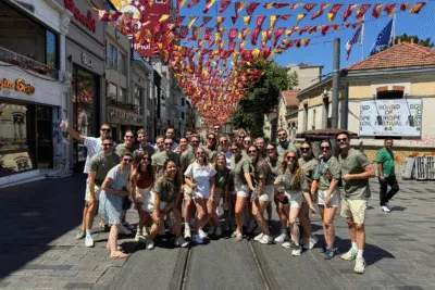 Teamfoto van Travel Legends in Istanboel