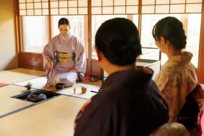 Theeceremonie in Kyoto, Japan.