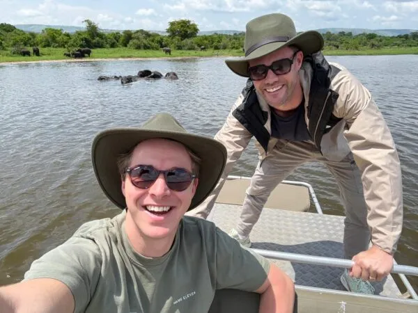Rob en Gido in Rwanda.