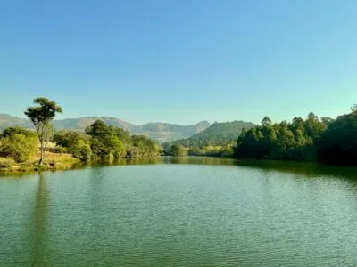 Lobamba-meer in Swaziland.