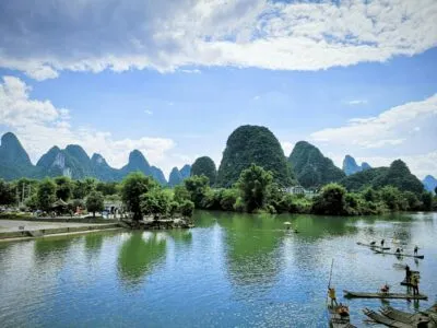 Natuur van Guilin in China.