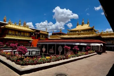 Jokhang-klooster in Tibet, China.