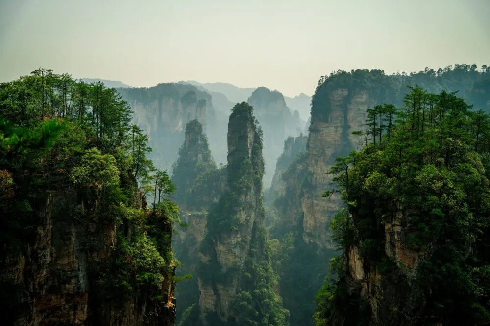 Gebergte van Zhangjiajie in China
