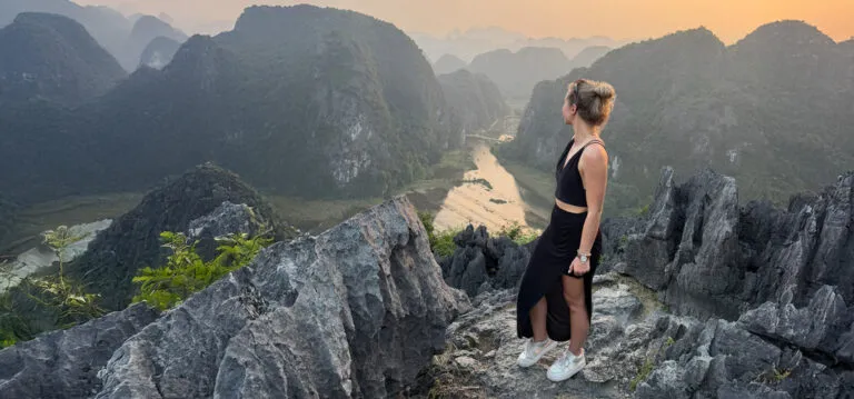 Vietnam Ninh Binh Amber Kalksteenrotsen