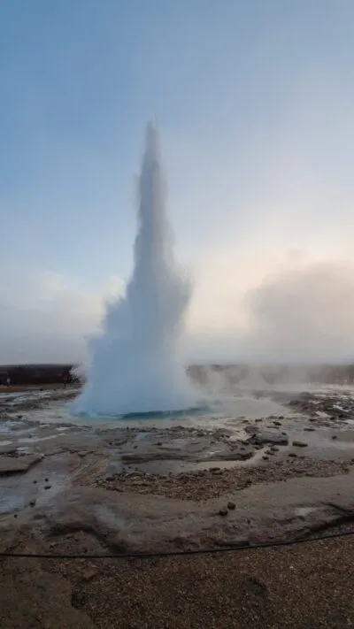 Geysir in IJsland.