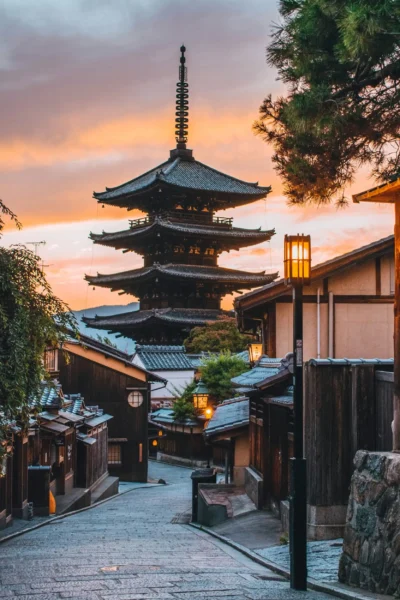 Hokan-ji tempel in Kyoto, Japan.