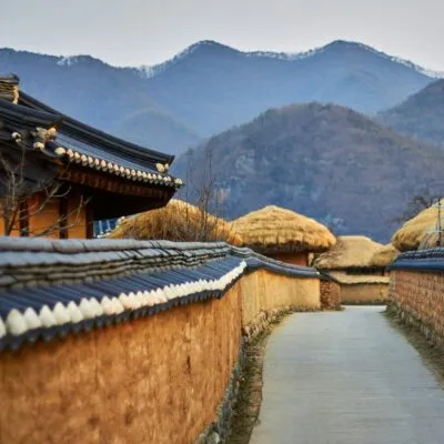 Hanok Village in Andong, Zuid-Korea.