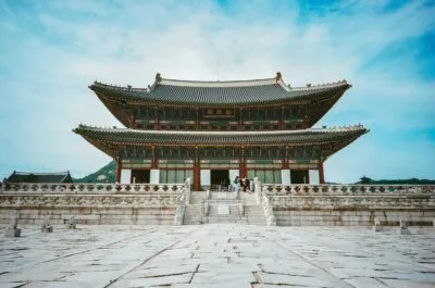 Gyeongbokgung Palace in Seoul, Zuid-Korea.