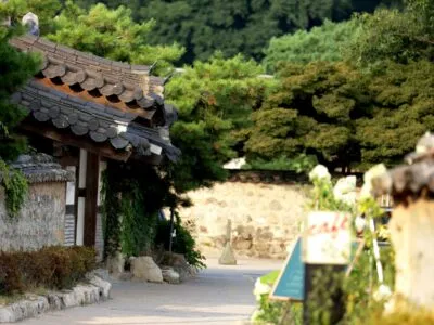 Gyochon Hanok Village in Gyeongju, Zuid-Korea.