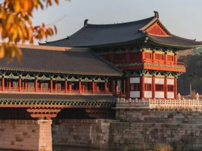 Woljeonggyo brug in Gyeongju, Zuid-Korea.