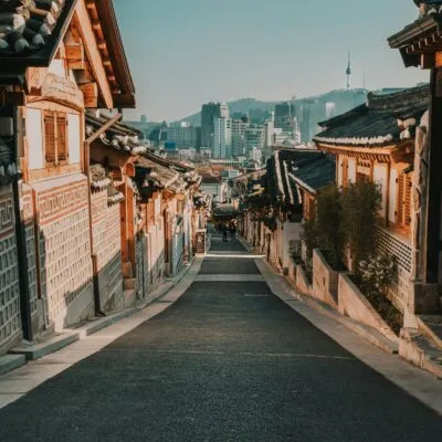 Hanok Village in Seoul, Zuid-Korea.