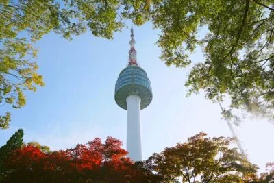 N Seoul Tower in Seoul, Zuid-Korea.