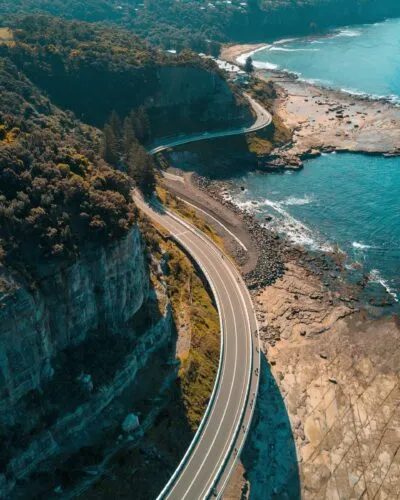 Sea Cliff Bridge in Australië.