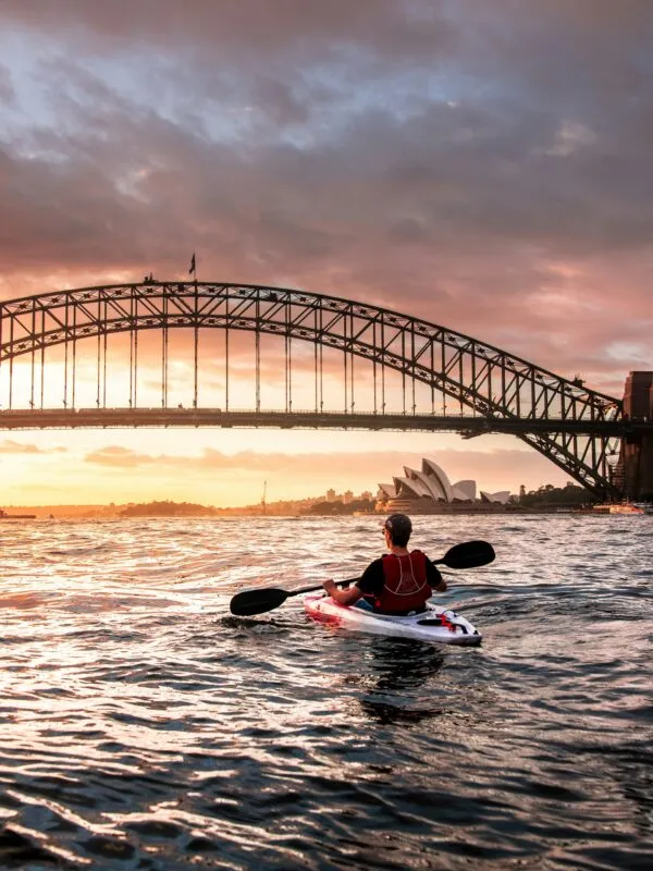 Kayak in Sydney, Australië.