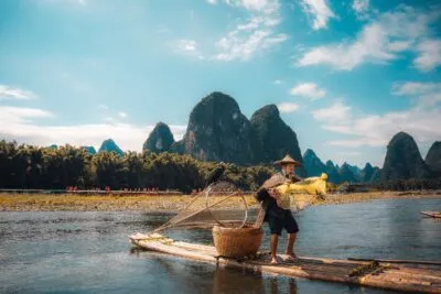 Visser in Yangshuo, China